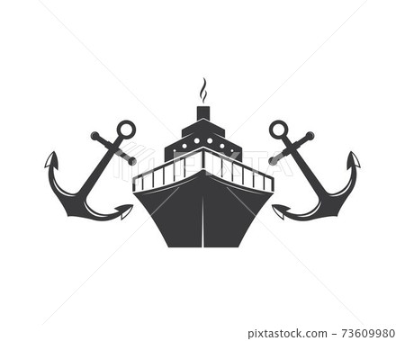 cruise ship Logo Template vector icon illustration 73609980