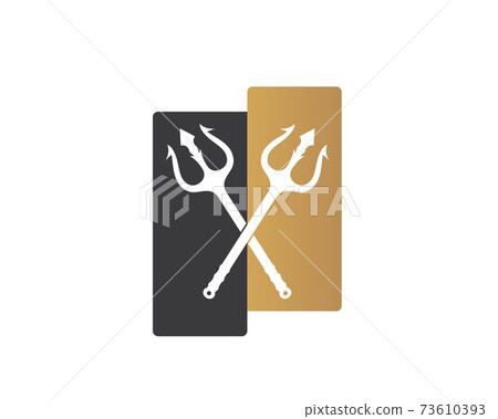Trident Logo Template vector icon illustration Trident Logo Template vector icon illustration 73610393
