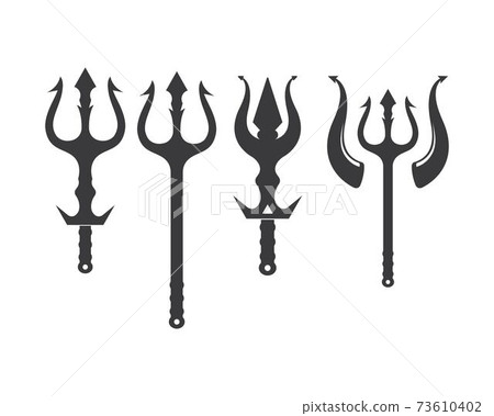 Trident Logo Template vector icon illustration 73610402