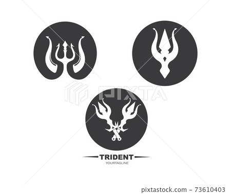 Trident Logo Template vector icon illustration Trident Logo Template vector icon illustration 73610403