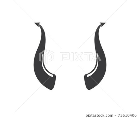devil horn logo icon vector illustration design devil horn logo icon vector illustration design 73610406