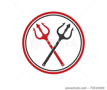 Trident Logo Template vector icon illustration Trident Logo Template vector icon illustration 73610409