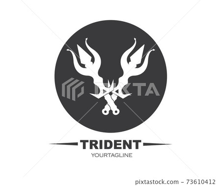 Trident Logo Template vector icon illustration Trident Logo Template vector icon illustration 73610412
