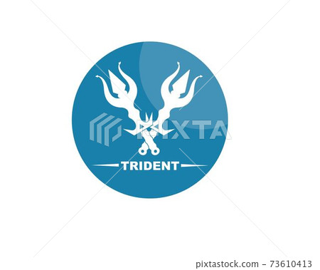 Trident Logo Template vector icon illustration Trident Logo Template vector icon illustration 73610413