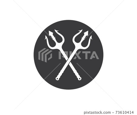 Trident Logo Template vector icon illustration Trident Logo Template vector icon illustration 73610414