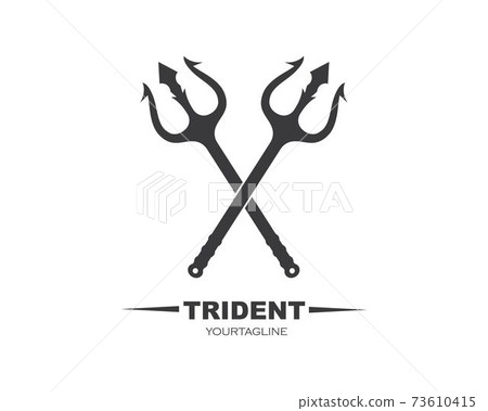 Trident Logo Template vector icon illustration Trident Logo Template vector icon illustration 73610415