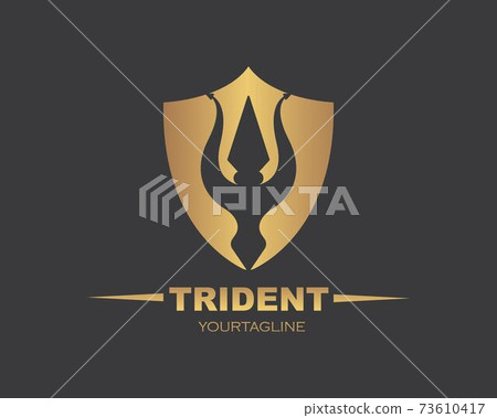 Trident Logo Template vector icon illustration Trident Logo Template vector icon illustration 73610417