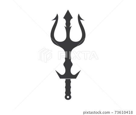 Trident Logo Template vector icon illustration 73610418