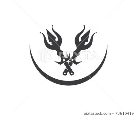 Trident Logo Template vector icon illustration Trident Logo Template vector icon illustration 73610419