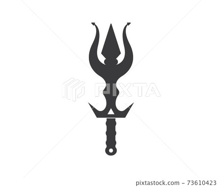 Trident Logo Template vector icon illustration Trident Logo Template vector icon illustration 73610423