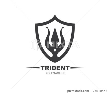 Trident Logo Template vector icon illustration Trident Logo Template vector icon illustration 73610445
