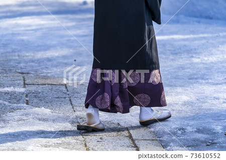 The feet of the priest costume The feet of the priest costume 73610552