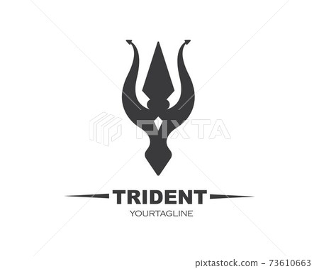 Trident Logo Template vector icon illustration Trident Logo Template vector icon illustration 73610663