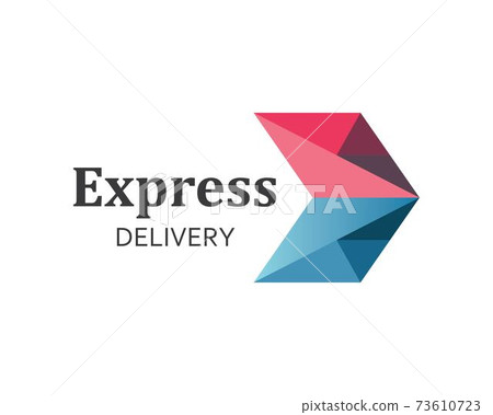 Arrow vector illustration icon Logo of delivery and logistic  business Template 73610723