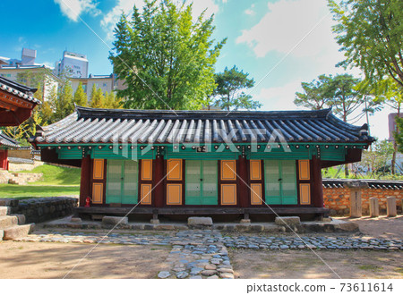 Hyanggyo Confucian School in Dongrae, Busan, South Korea, Asia. Hyanggyo Confucian School in Dongrae, Busan, South Korea, Asia. 73611614