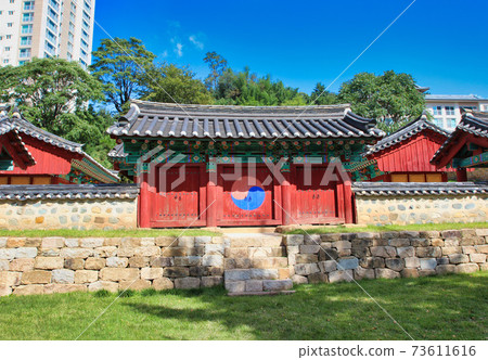 Hyanggyo Confucian School in Dongrae, Busan, South Korea, Asia. Hyanggyo Confucian School in Dongrae, Busan, South Korea, Asia. 73611616