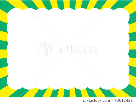 Flashy frame yellow and green 73612428