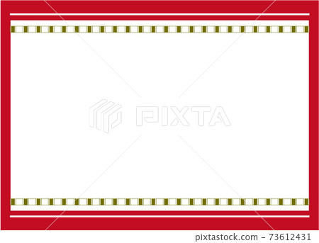 Simple and fashionable frame red and gold 73612431