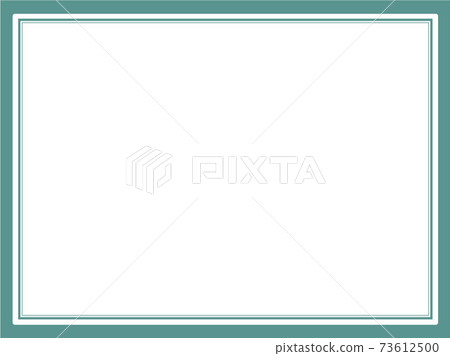 冷靜和簡單的綠色框 73612500