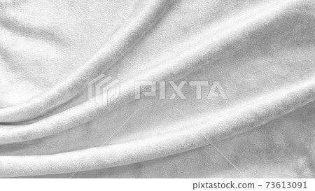 Silver white velvet background or velour flannel texture made of cotton or wool with soft fluffy velvety satin fabric cloth metallic color material 73613091