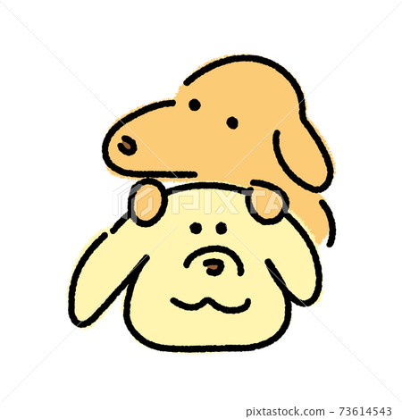 Two loose golden retrievers 73614543