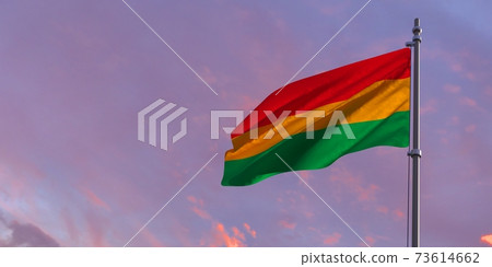 3d rendering of the national flag of the Bolivia 73614662
