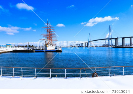 從海丸公園看到的立山山脈 73615034