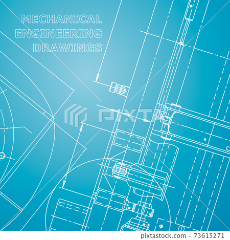 Backgrounds of engineering subjects. Technical illustration 73615271