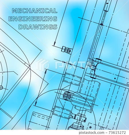 Backgrounds of engineering subjects. Technical illustration 73615272