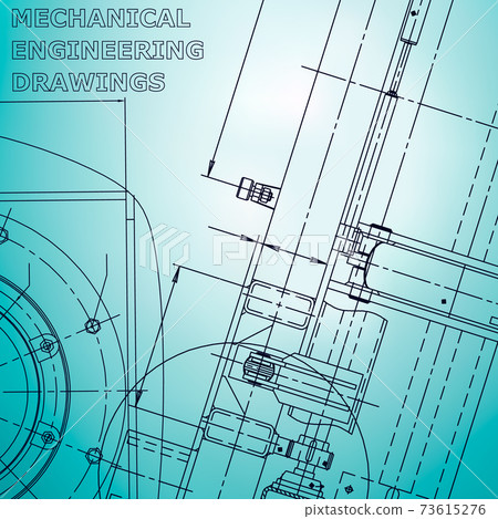Backgrounds of engineering subjects. Technical illustration 73615276