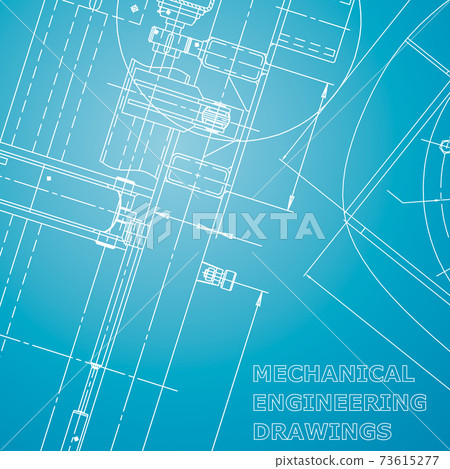 Backgrounds of engineering subjects. Technical illustration 73615277