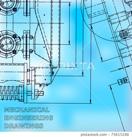 Backgrounds of engineering subjects. Technical illustration Backgrounds of engineering subjects. Technical illustration 73615288
