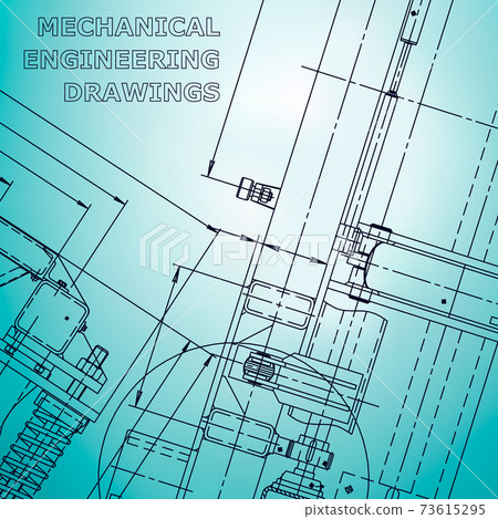 Backgrounds of engineering subjects. Technical illustration 73615295