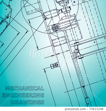 Backgrounds of engineering subjects. Technical illustration 73615296