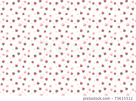 水彩風格草莓圖案 73615312