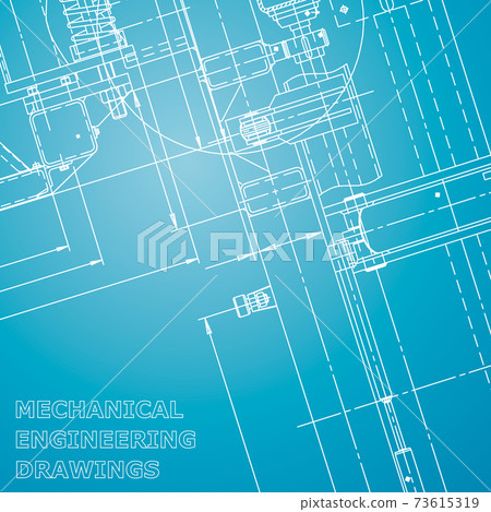 Backgrounds of engineering subjects. Technical illustration 73615319