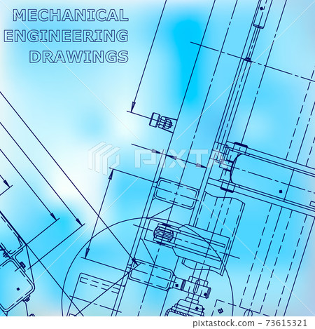 Backgrounds of engineering subjects. Technical illustration 73615321