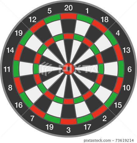 Image illustration of darts board (front) Image illustration of darts board (front) 73619214