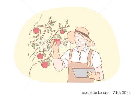 Farming, agriculture, harvesting concept Farming, agriculture, harvesting concept 73620064