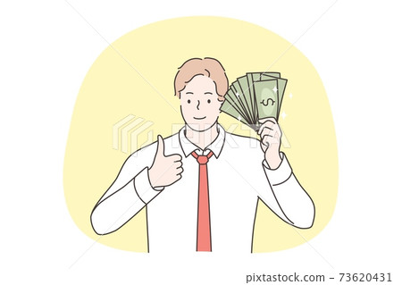 Business, success, goal achievement, investment, wealth, money concept 73620431