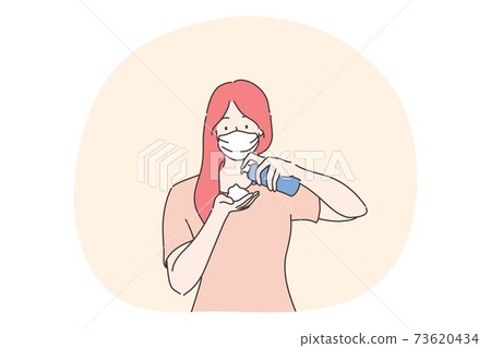 Healthcare, quarantine, protection, coronavirus infection concept Healthcare, quarantine, protection, coronavirus infection concept 73620434