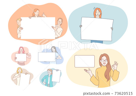 Demonstration, promotion, advertisement concept 73620515