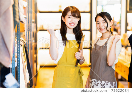 Female clerk part-time job customer service apparel casual 73622084