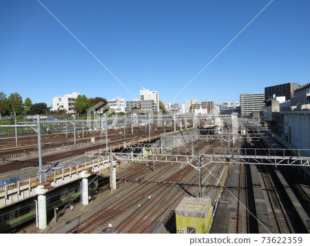 Railroad track between Ueno and Uguisudani Railroad track between Ueno and Uguisudani 73622359