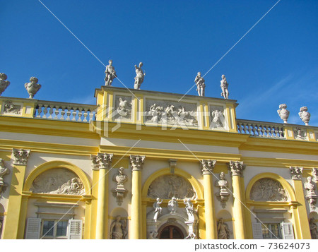 Royal Wilanow Palace in Warsaw, Poland. Close-up. 73624073