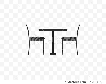 Chair, table icon. Vector illustration, flat design. Chair, table icon. Vector illustration, flat design. 73624148