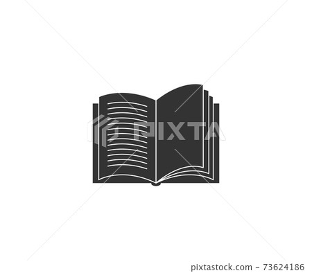 Book, open book, text icon on white background. Vector. Book, open book, text icon on white background. Vector. 73624186