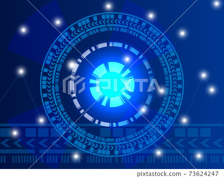 Abstract technology background Hi-tech communication concept. Sci-Fi Futuristic HUD. Vector illustration. 73624247