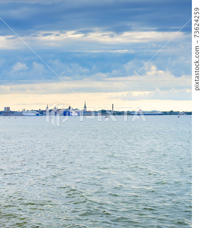 Skyline Tallinn sea harbor Estonia Skyline Tallinn sea harbor Estonia 73624259