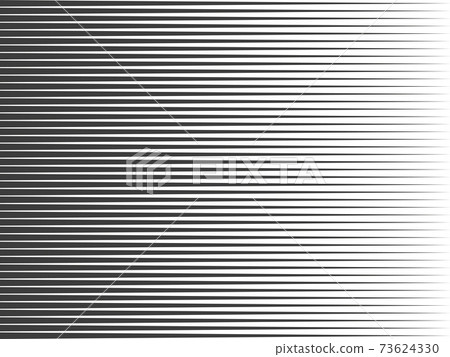 Horizontal lines, linear halftone. Pattern with horizontal stripes. Vector illustration. 73624330